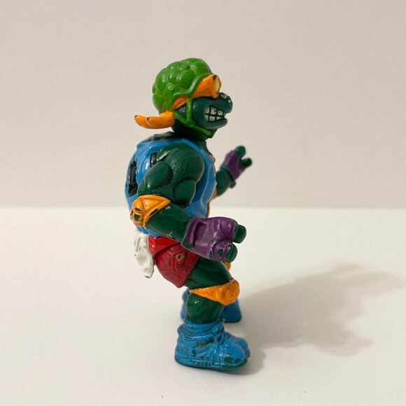 Vintage 1991 Teenage Mutant Ninja Turtle Skateboardin Mike TMNT Action Figure - Picture 8 of 16